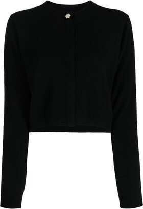 Crew-Neck Cashmere Cardigan