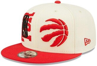 Men's Cream and Red Toronto Raptors 2022 Nba Draft 9FIFTY Snapback Adjustable Hat - Cream, Red