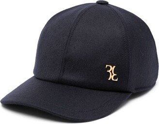 Logo-Embroidered Wool Cap