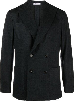 Double-Breasted Virgin-Wool Blazer-AD