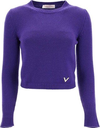 Crewneck Long-Sleeved Jumper-CV