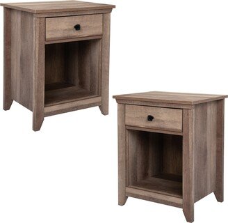 Set of 2 Farmhouse Nightstand