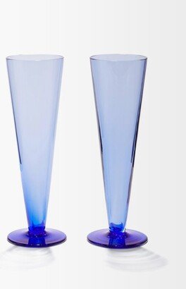 Set Of Two Aria Champagne Flutes