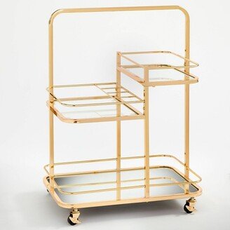Alcott 3 Tier Bar Cart Bright Gold