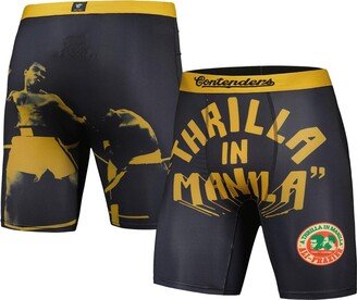 Men's Contenders Clothing Black Muhammad Ali Thrilla in Manilla Boxer Briefs