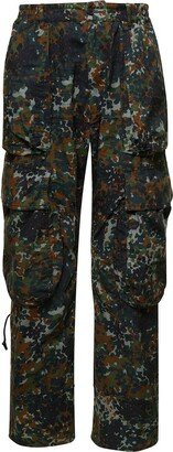 Camouflage Printed Cargo Pants-AA