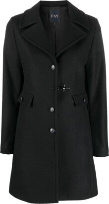 Single-Breasted Wool Coat-BA