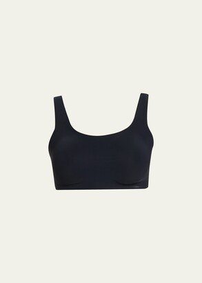 Soft-Support Scoop-Neck Microfiber Bralette