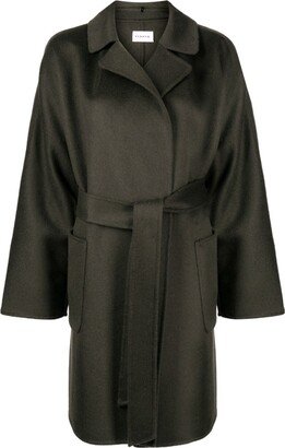 Tied-Waist Wool Coat-AC