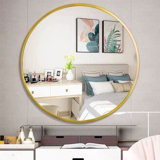 Wall Decor Big Bathroom Make Up Vanity Mirror Entryway Mirror - Gold