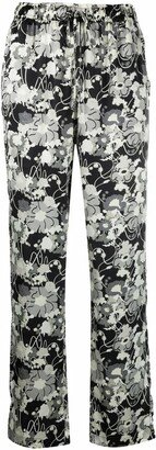 Printed Silk Trousers