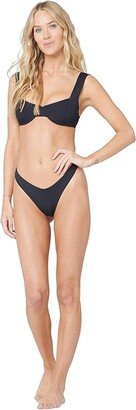 Cabana Bitsy Bottoms (Black) Women's Swimwear