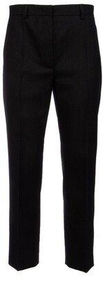 Pinstriped Straight-Leg Pants-AA