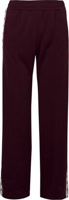 High-Waist Straight-Leg Track Pants