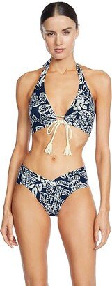 Indah Twist Bottoms (Navy/Ecru) Women's Swimwear