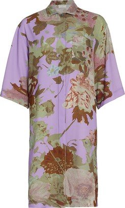 Dorali Bis Floral Button-Front Shirtdress