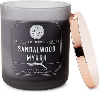 Decorware Sandalwood Myrrh Scented Candle