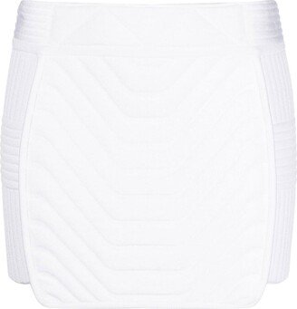 Padded Panel Mini Skirt