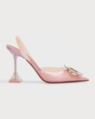 Begum 90mm 'Glass' Slingback Pumps