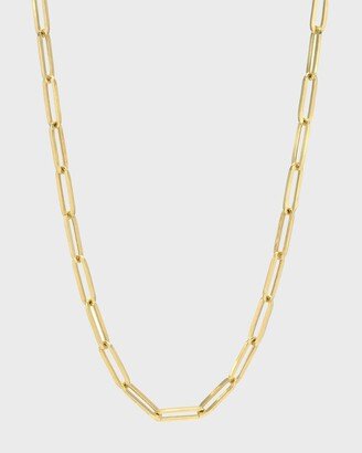 Zoe Lev Jewelry 14k Gold Large Paper Clip Chain Necklace