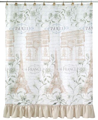 Paris Botanique Printed Shower Curtain, 72