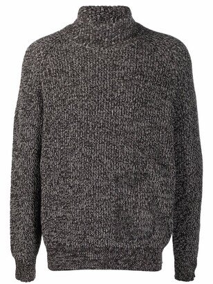 Roll-Neck Cashmere Speckled Jumper