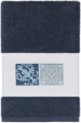 Vivian Embellished Hand Towel - Midnight Blue