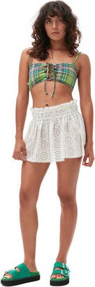 White Broderie Anglaise Mini Skirt