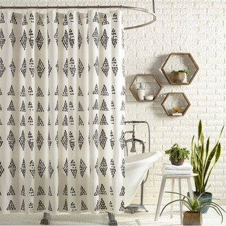 Prosperity Shower Curtain Black/Cream - Jungalow by Justina Blakeney