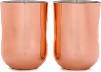 Plum Moscow Mule set of two short cocktail glasses