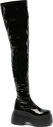 Kembra platform thigh-high boots