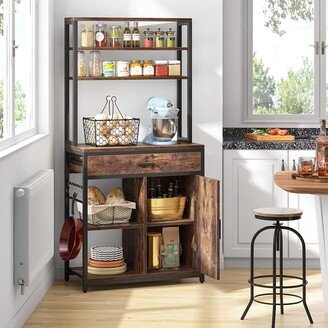 BLUEBELL 6-Tier Kitchens Bakers Racks with Cabinet and Drawer