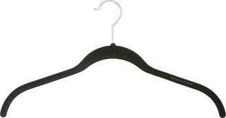 Non-Slip Velvet Shirt Hangers Black Pkg/10