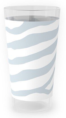 Outdoor Pint Glasses: Brackenbury Beach Custom - Blue Outdoor Pint Glass, Gray