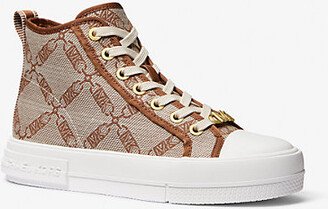 Evy Empire Logo Jacquard High-Top Sneaker