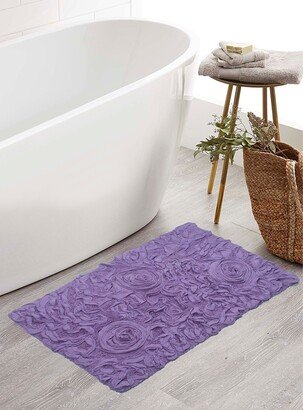 Home Weavers Inc Home Weavers Bellflower Collection Absorbent Cotton Machine Washable Bath Rug 21x34