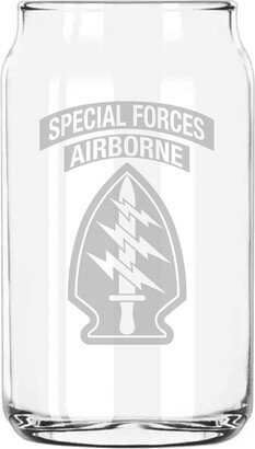 Special Forces Airborne Etched 5 Ounce Beer Can Taster Glass