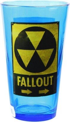 Just Funky Fallout Toxic Waste 16oz Blue Pint Glass