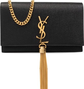 ‘Kate’ Wallet With Chain - Black