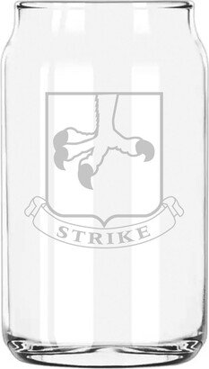 502nd Parachute Infantry Etched 5 Ounce Beer Can Taster Glass
