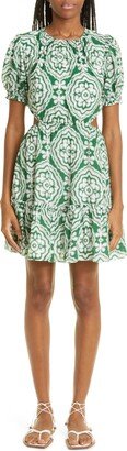 Medallion Cutout Cover-Up Dress