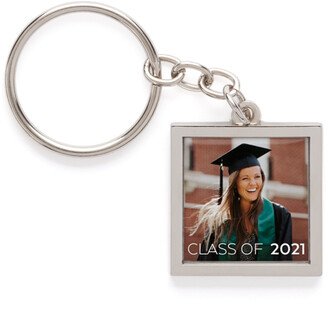 Key Rings: Class Of Pewter Key Ring, White