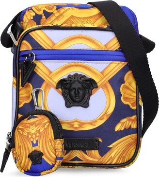 Heritage print nylon crossbody bag