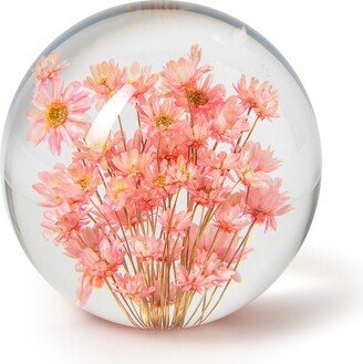 In Flore Fleur Paperweight, 7 cm, Light-Pink