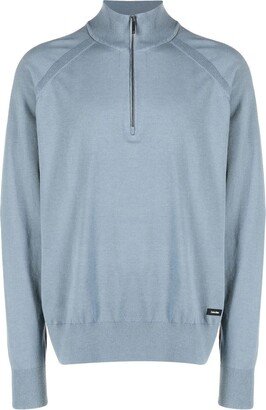 Lyocell-Blend Quarter-Zip Jumper