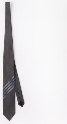 Jacquard-stripe Silk Tie