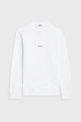 Logo-print French cotton-terry sweatshirt-AA
