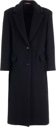 Buttoned Long-Sleeved Coat