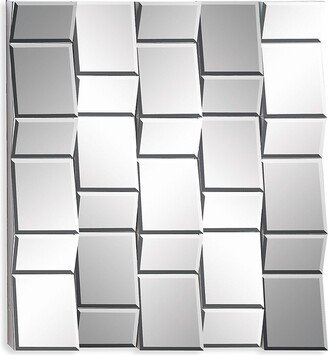 Primrose Valley Silver Square Wall Mirror