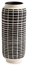 Graphic Grid Cylinder Vase